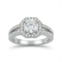 Thumbnail for Halo engagement ring — product photo on a white background