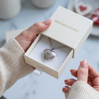 Thumbnail for Floral Heart Photo Locket Necklace, view 17