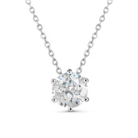 Thumbnail for Moissanite Solitaire Necklace, view 2