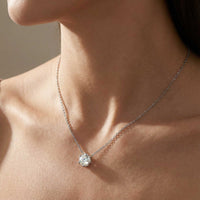 Thumbnail for Moissanite Solitaire Necklace, view 3