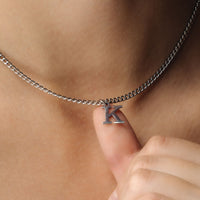 Thumbnail for Eternal Initial Necklace - Silver Necklace for a Woman - Woman Necklace - Letter Necklace Necklace Brother & Sisters