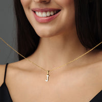 Thumbnail for Gold Necklace for a woman - Hope Initial Necklace - Woman Necklace - Letter Necklace Necklace Brother & Sisters