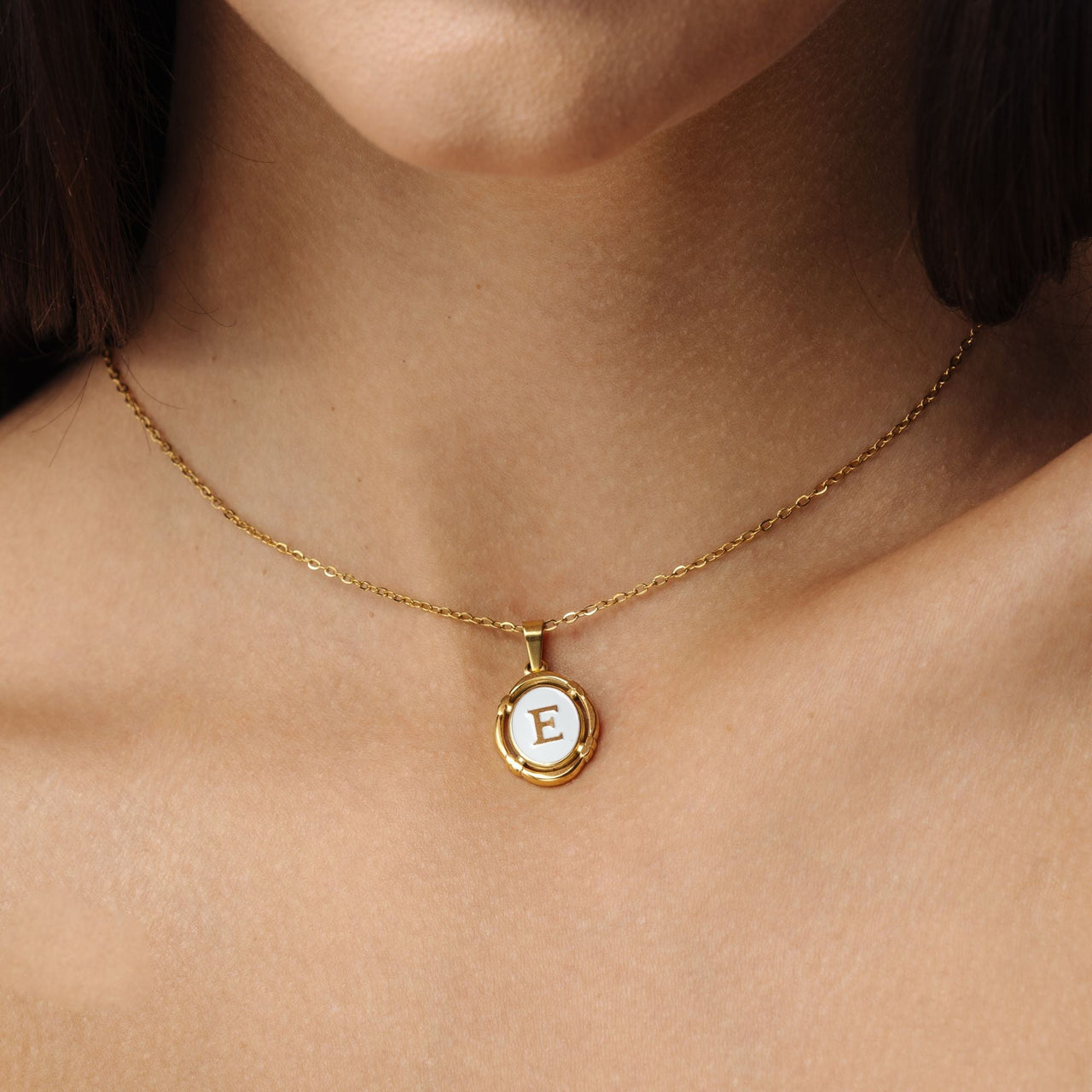 Gold Necklace for a woman - Princess Initial Necklace - Woman Necklace - Letter Necklace Necklace Gold / A Brother & Sisters
