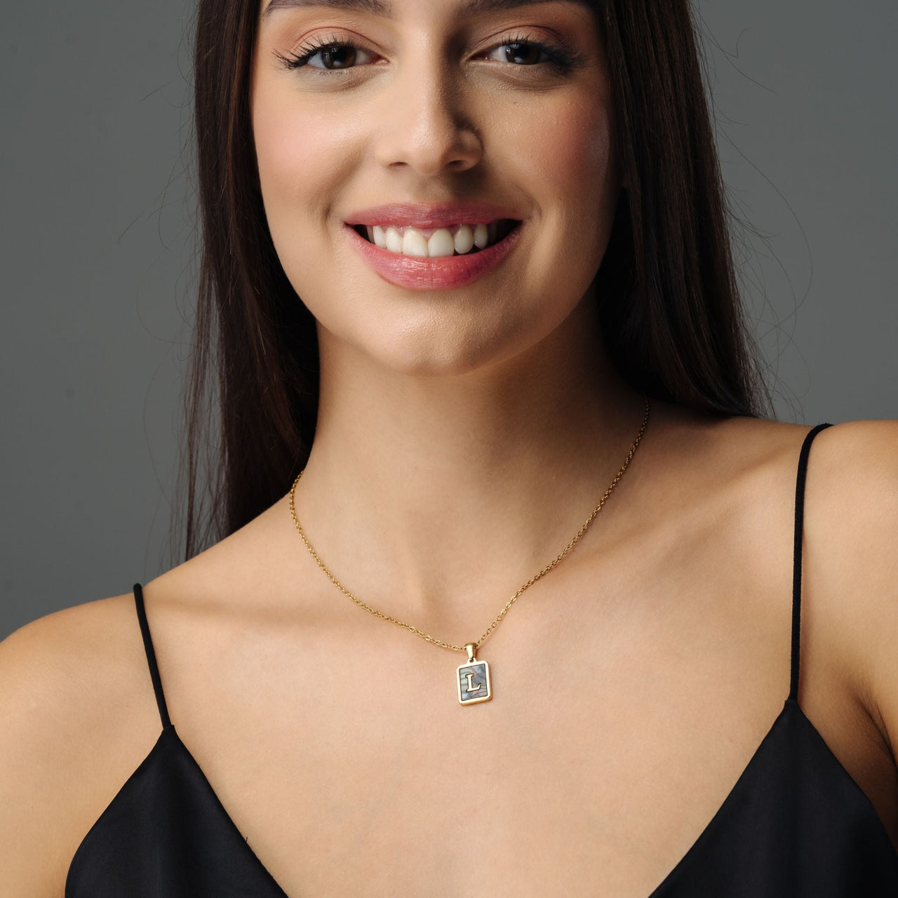 Gold Necklace for a woman - Simple Initial Necklace - Woman Necklace - Letter Necklace Necklace Brother & Sisters