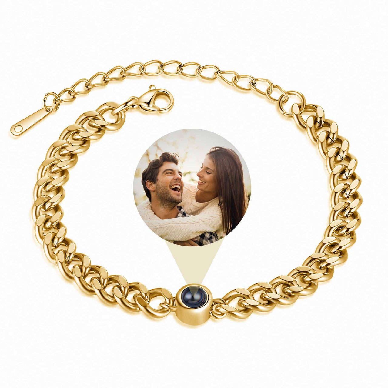 Man Bracelet - Men’s Personalised Bracelet - Steel Personalized Photo Bracelet - Personalized Gift for Men - Custom Jewelry for Him - Custom Bracelet Picture - Personalised Photo Gift Bracelet Brother & Sisters