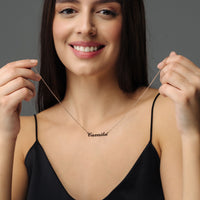 Thumbnail for Minimalist Name Necklace - Personalised Necklace - Birthday Gifts for Her - Custom Necklace - Necklaces for Girlfriend Necklace Brother & Sisters