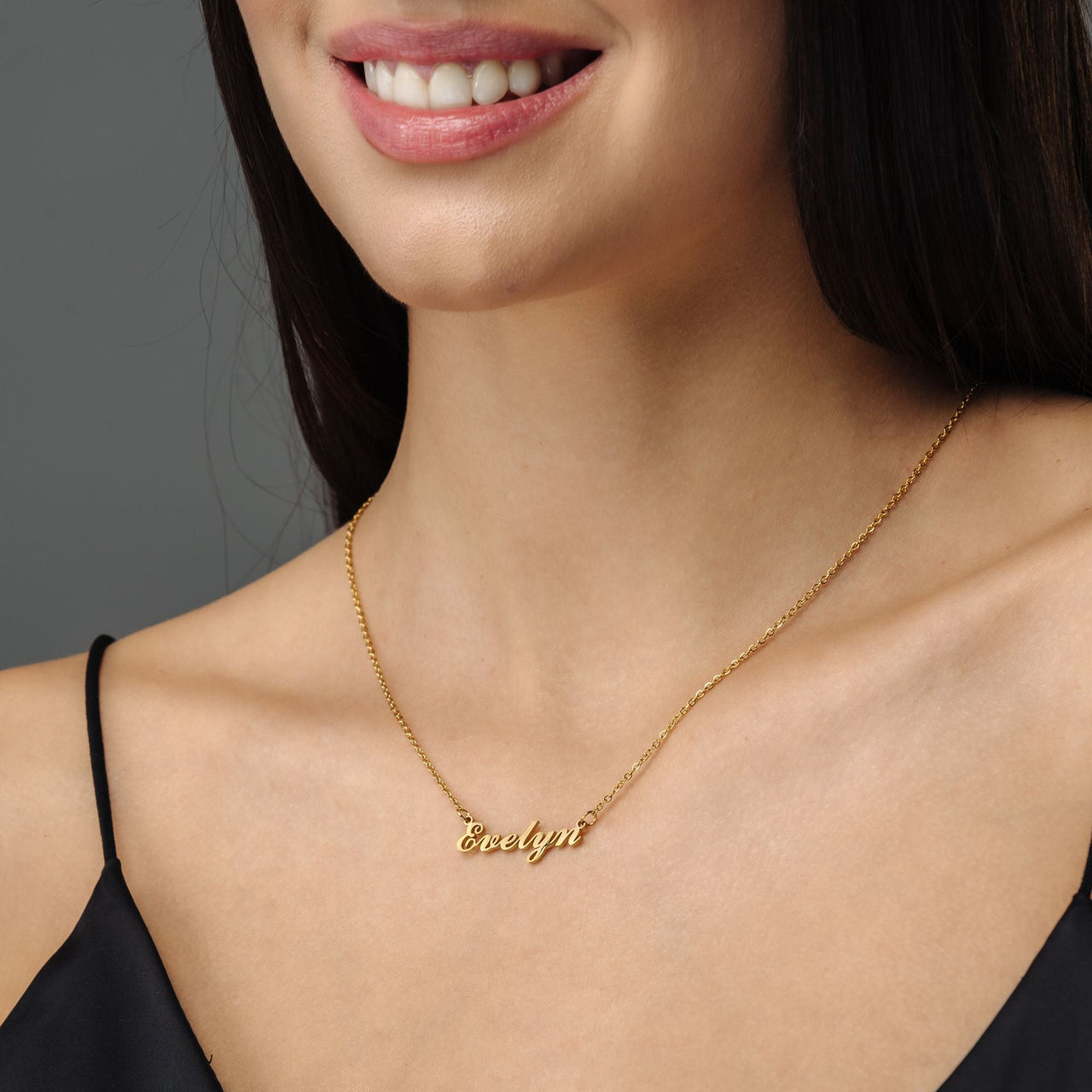 Minimalist Name Necklace - Personalised Necklace - Birthday Gifts for Her - Custom Necklace - Necklaces for Girlfriend Necklace Brother & Sisters