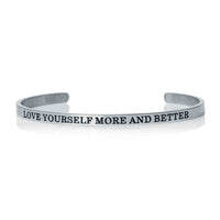 Thumbnail for Self love bracelet — product photo on a white background, silver