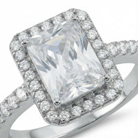 Thumbnail for Silver Rectangle Ring