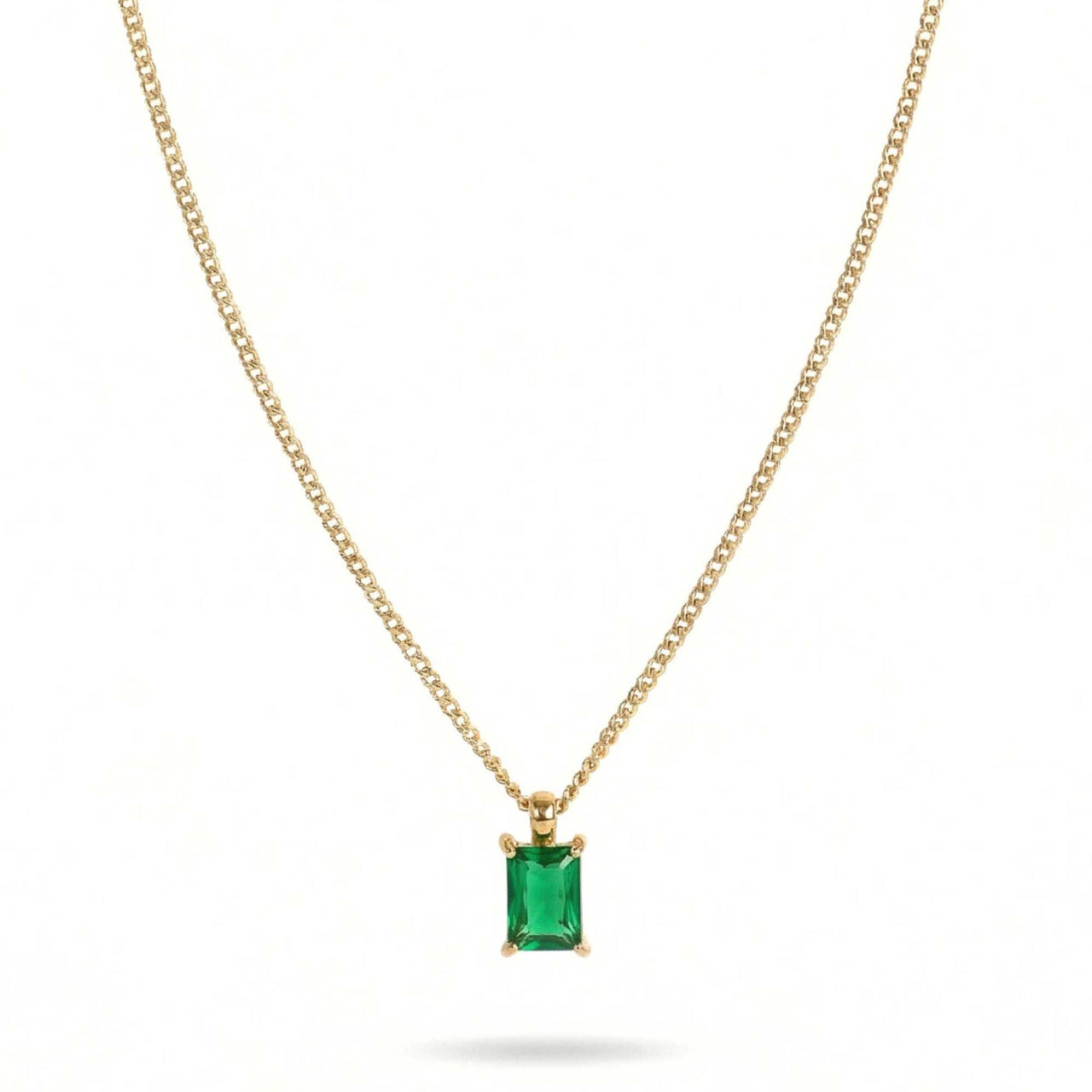 Emerald Pendant Necklace