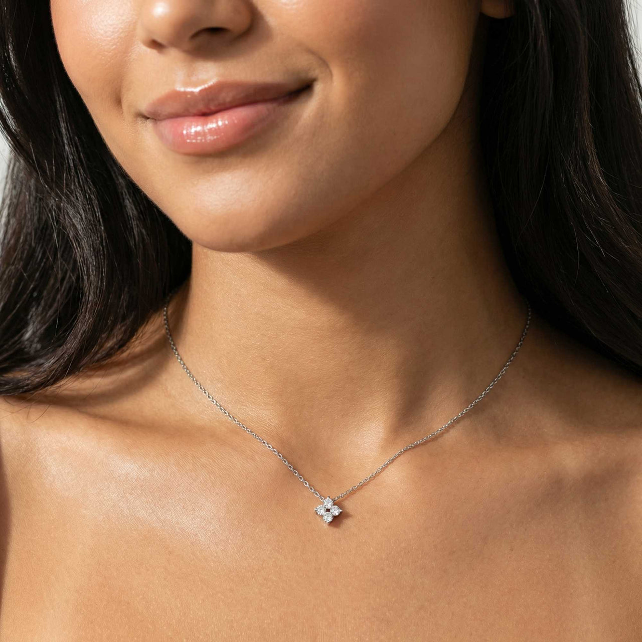 Crystal Flower Necklace