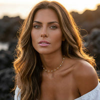 Thumbnail for White Beaded Choker