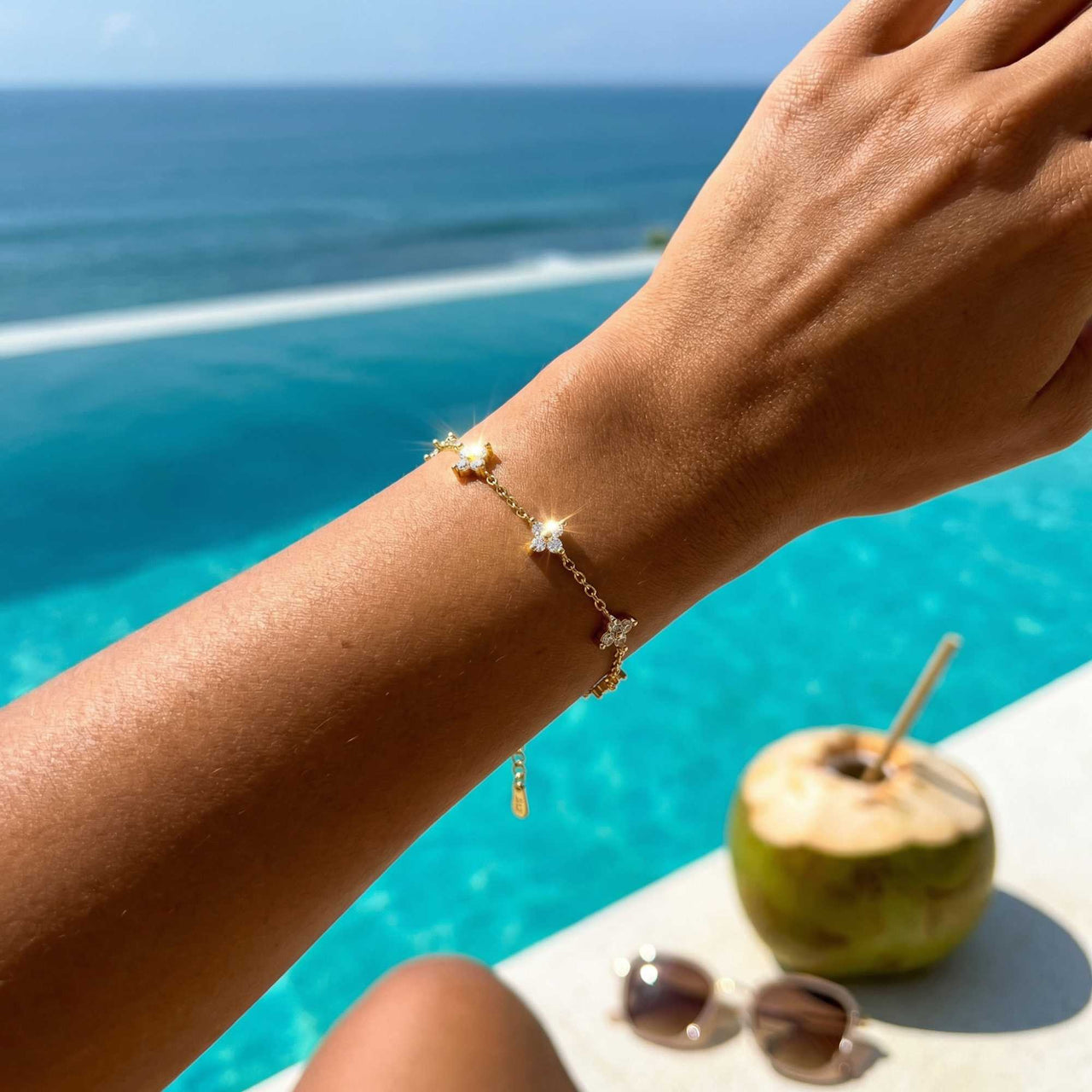 Crystal Flower Bracelet