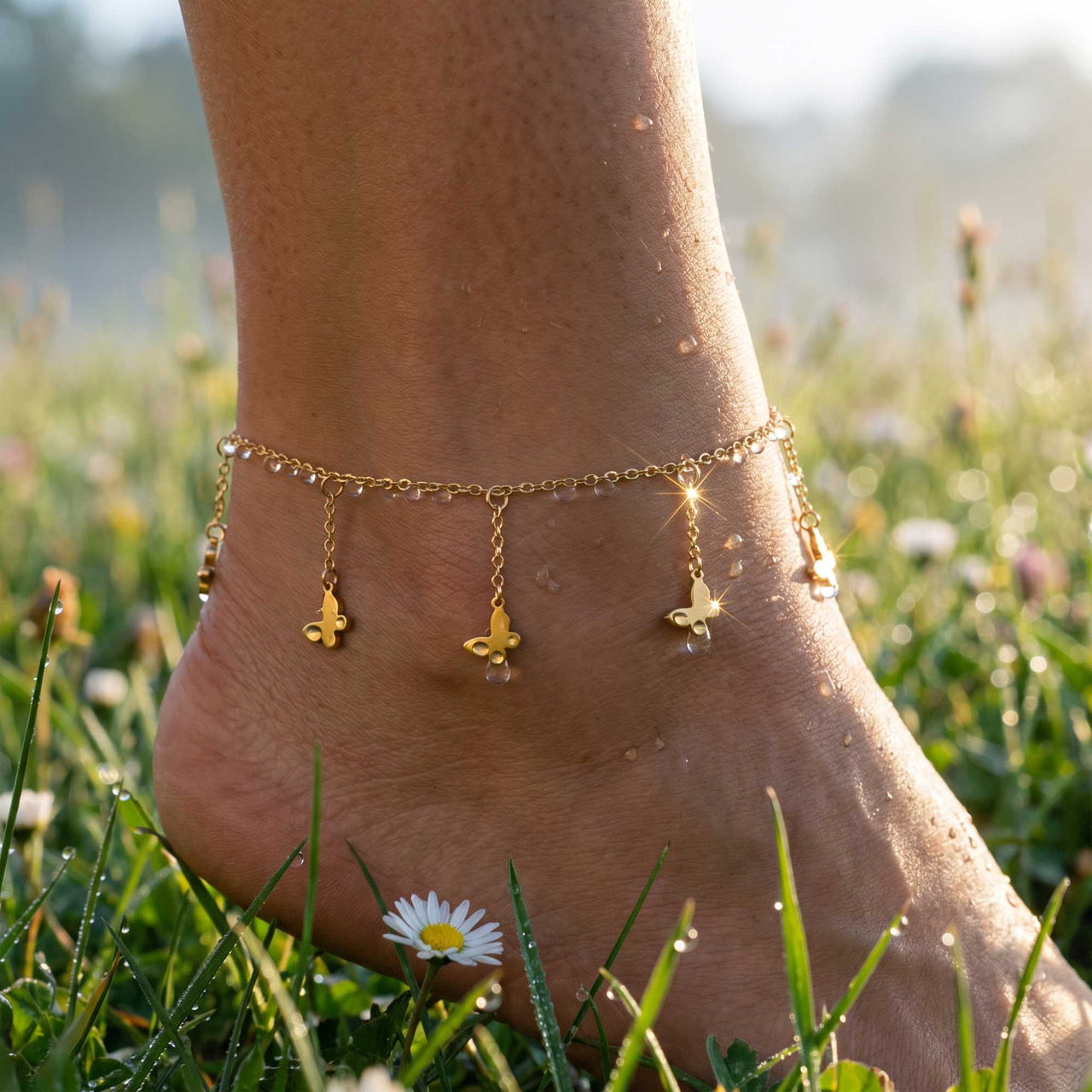 Siena Butterfly Anklet