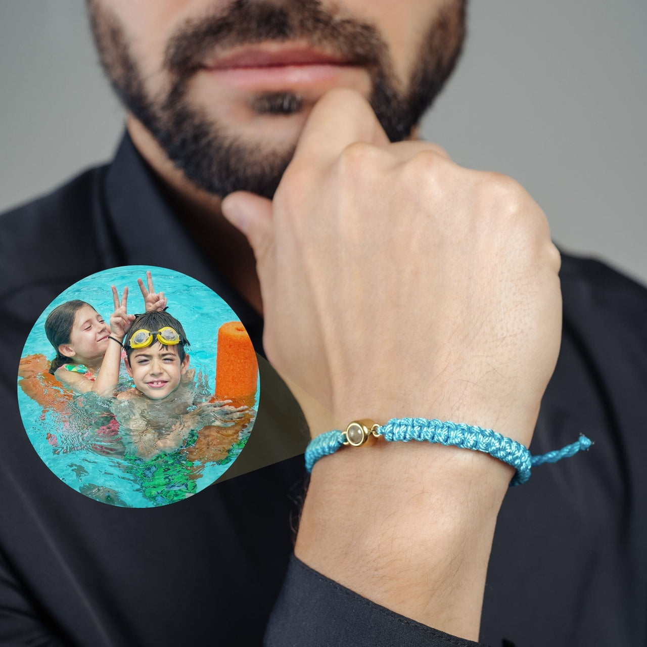 Man Photo Bracelet