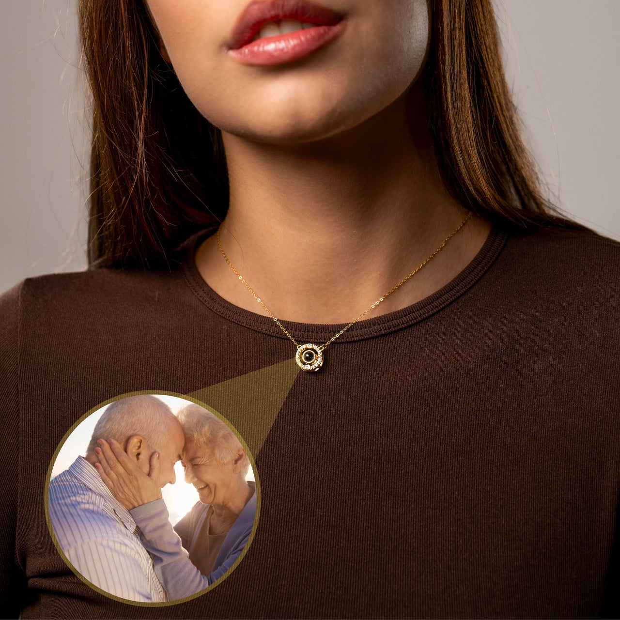 Circular Photo Necklace