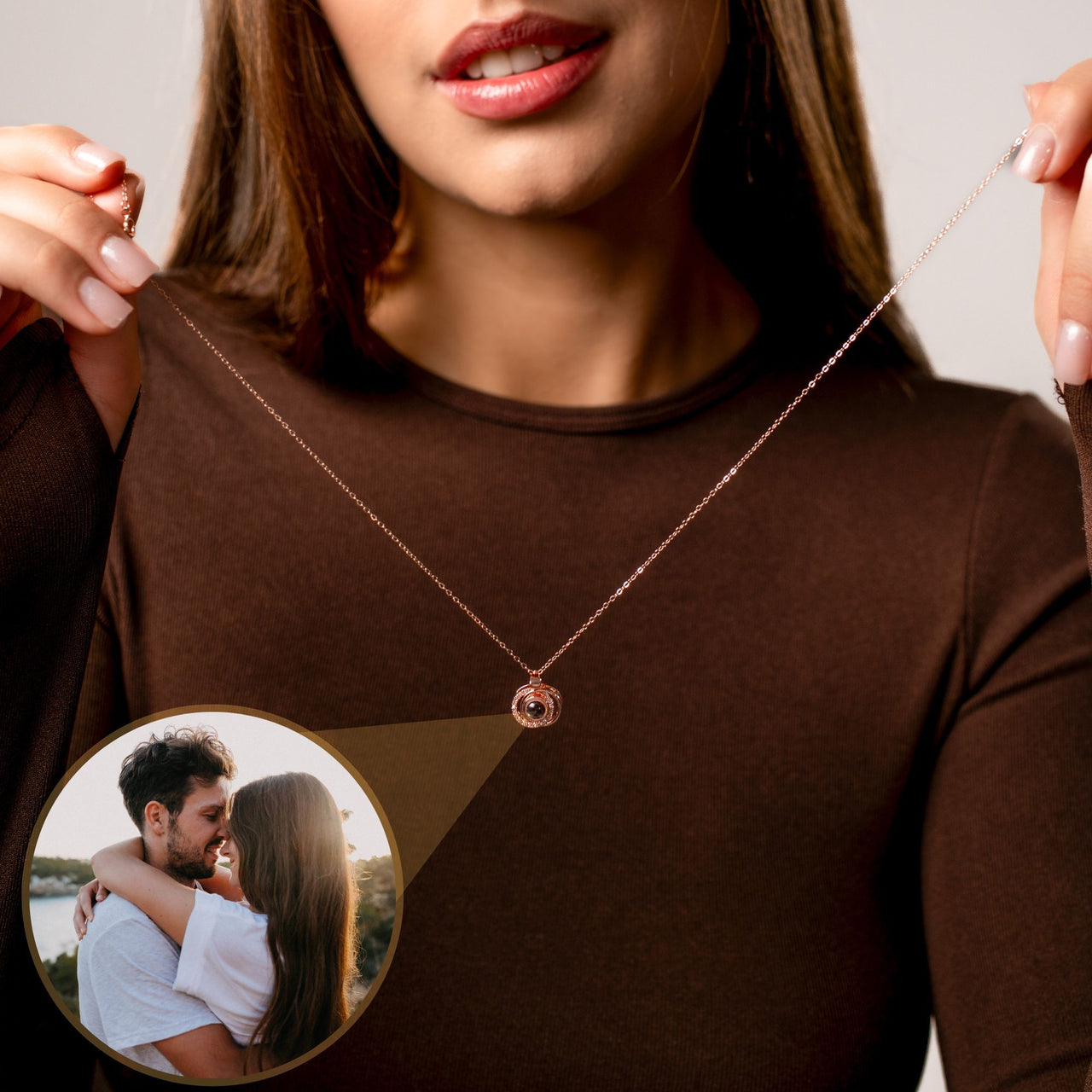 Duo Photo Necklace