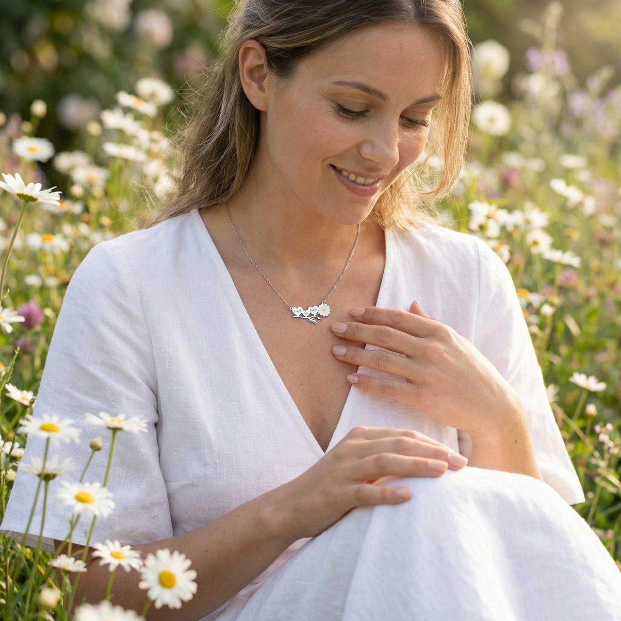 Daisy Name Necklace
