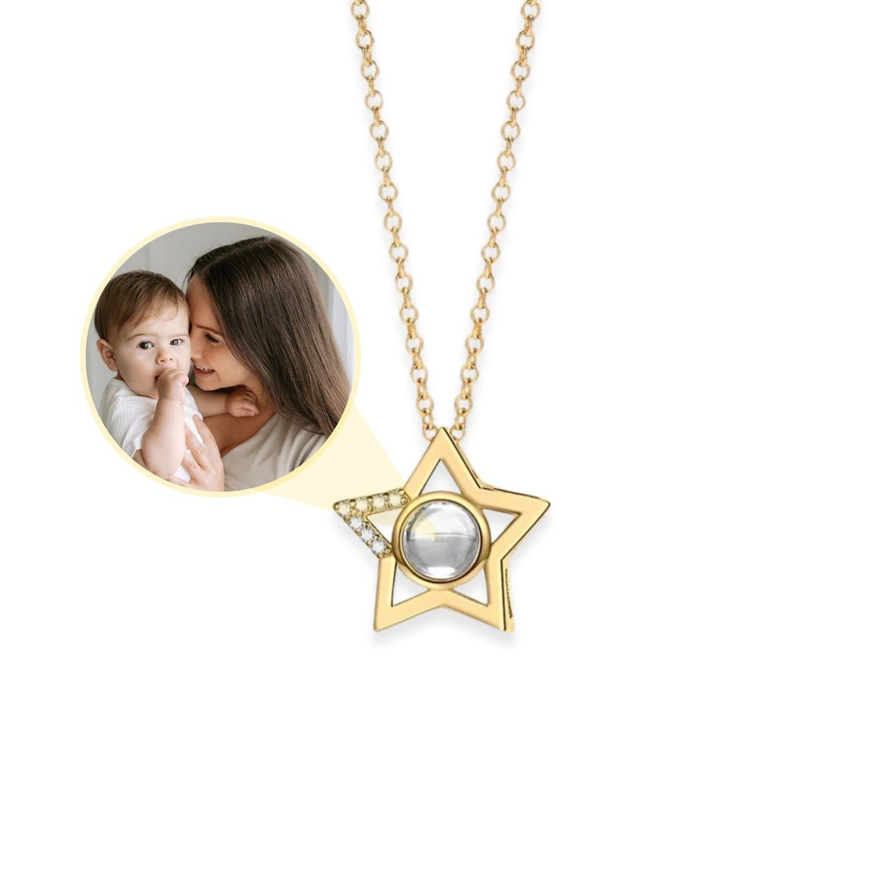 Star Photo Necklace