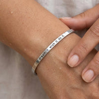 Thumbnail for Graduation bracelet — close-up of the details, silver | SKU: 4214557-silver-plated