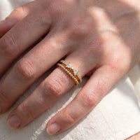 Thumbnail for Gold butterfly ring — close-up of the details, gold | SKU: lepapillon