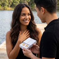 Thumbnail for The Mates, gold earrings — gift reveal | SKU: lesmates