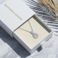 Thumbnail for Pineapple necklace — in the gift box, silver | SKU: 8050907-white-gold