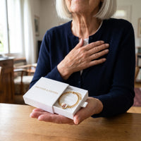 Thumbnail for The gold heart photo bracelet in the Brother & Sisters gift box | SKU: TPH-HRTB-GOLD
