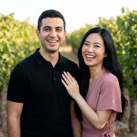 Thumbnail for Couple moment, she wears the Rose Gold Rectangle Ring | SKU: 1969566-4-5-rose-gold