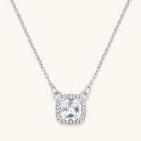 Thumbnail for Halo necklace — product photo on a white background, silver | SKU: 505721